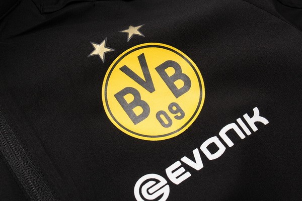 Coupe Vent Foot Borussia Dortmund Ensemble Complet 2018 2019 Noir